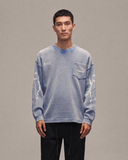 Sixth Bloom House Pocket Waffle Longsleeve Blue