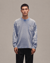 Pocket Waffle Longsleeve Blue