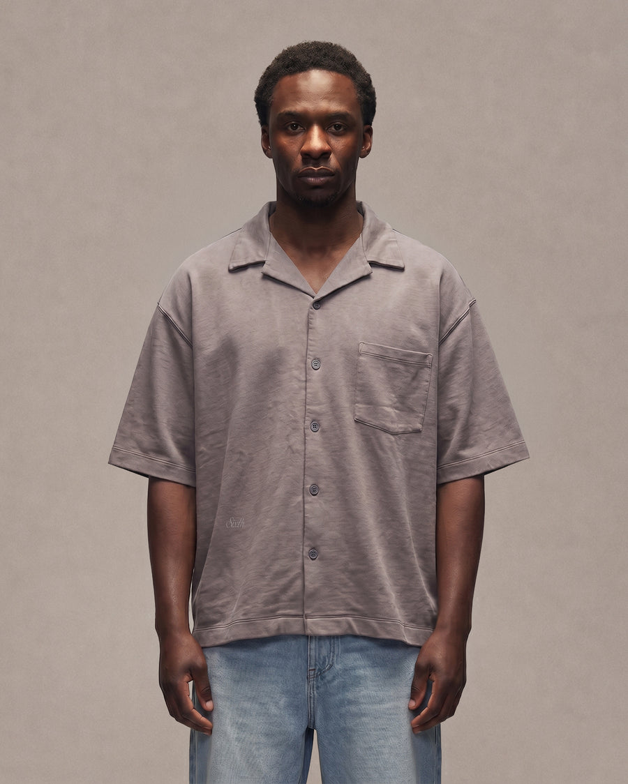 Sixth Bloom House Jersey SS Shirt Grey, front view