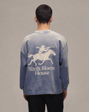 Sixth Bloom House Pocket Waffle Longsleeve Blue