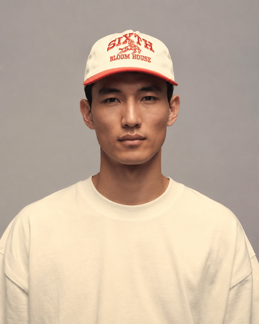 Sixth Bloom House Logo Two Tone Ripstop Cap Red – photo 1