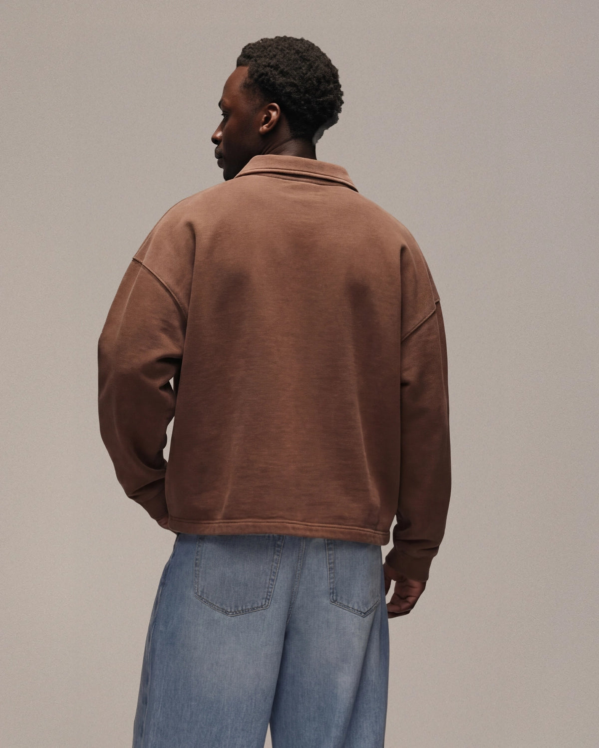 Sixth Bloom House Polo Sweat Brown – back view