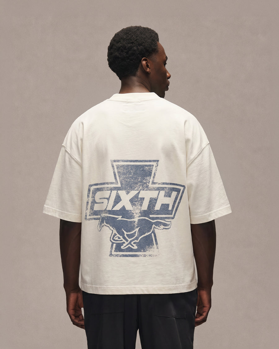 Sixth Bloom House Cross Horse T-Shirt White worn by model