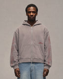 Sixth Bloom House Outline Logo Zip Hoodie Grey