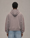 Sixth Bloom House Outline Logo Zip Hoodie Grey