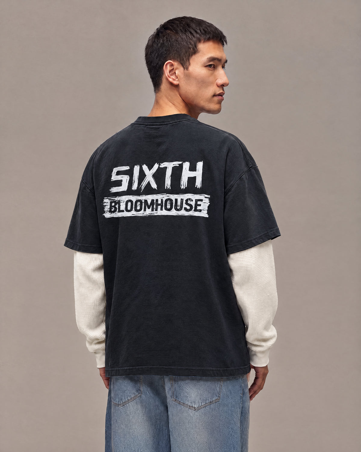 Sixth Bloom House Scribble Layered Longsleeve Black – photo 2