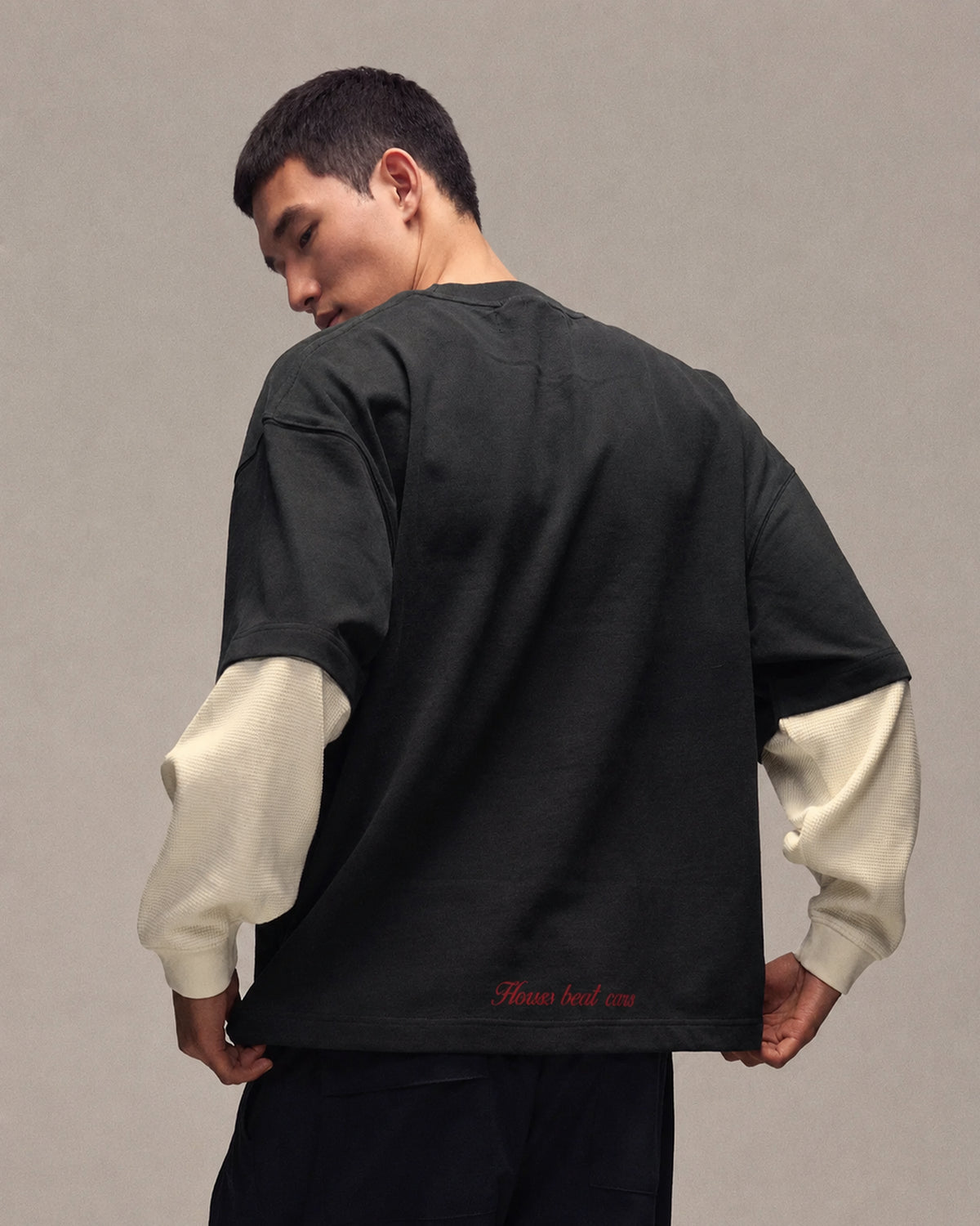 Sixth Bloom House Sixth Layered Longsleeve Black – back view