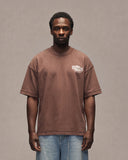 Sixth Bloom House Cross Logo T-Shirt Brown