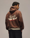 Sixth Bloom House Badge Hoodie Brown