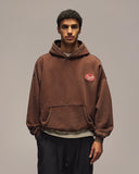 Sixth Bloom House Badge Hoodie Brown