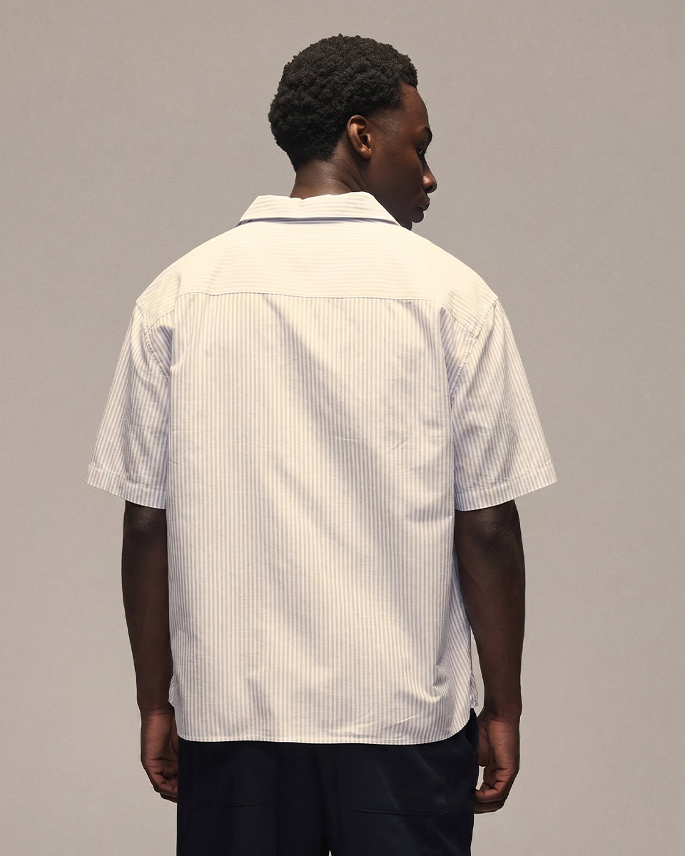 Sixth Bloom House Blue Oxford Stripe Short Sleeve – photo 2