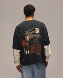 Sixth Bloom House Horse Layered Longsleeve Black