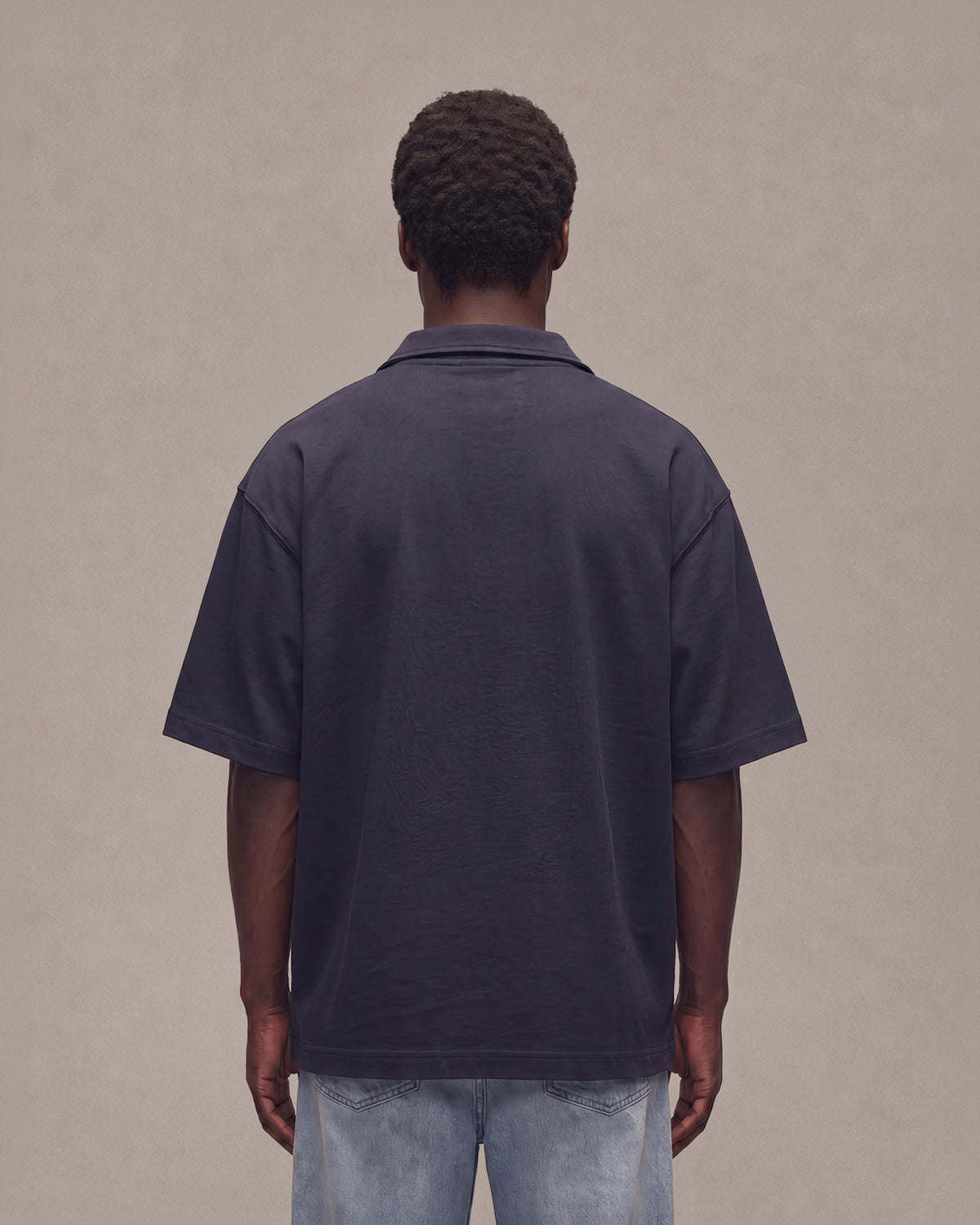 Sixth Bloom House Jersey SS Shirt Navy – back view