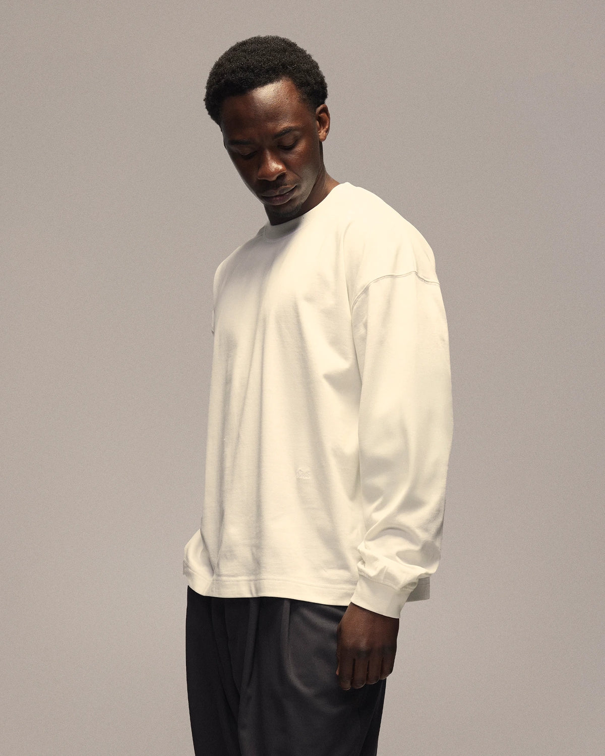 Sixth Bloom House Logo Blank Longsleeve White, side view