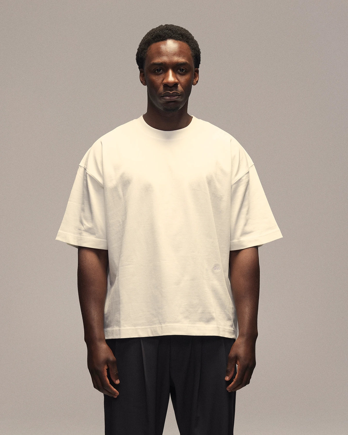 Sixth Bloom House Logo Blank T-Shirt White, front view