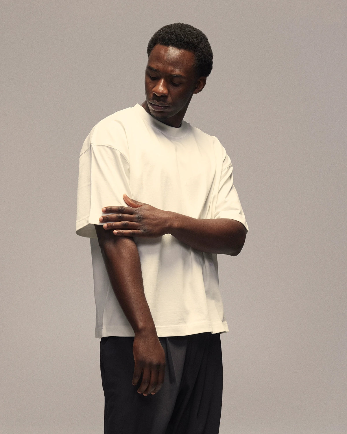 Sixth Bloom House Logo Blank T-Shirt White, side view