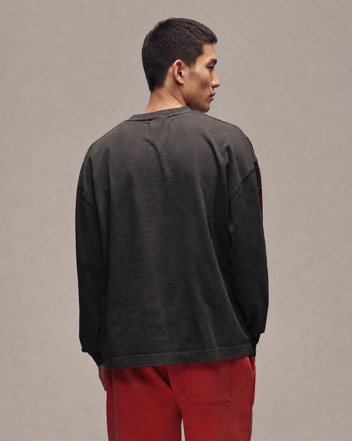 Sixth Bloom House Logo Heavy Longsleeve Black – back view