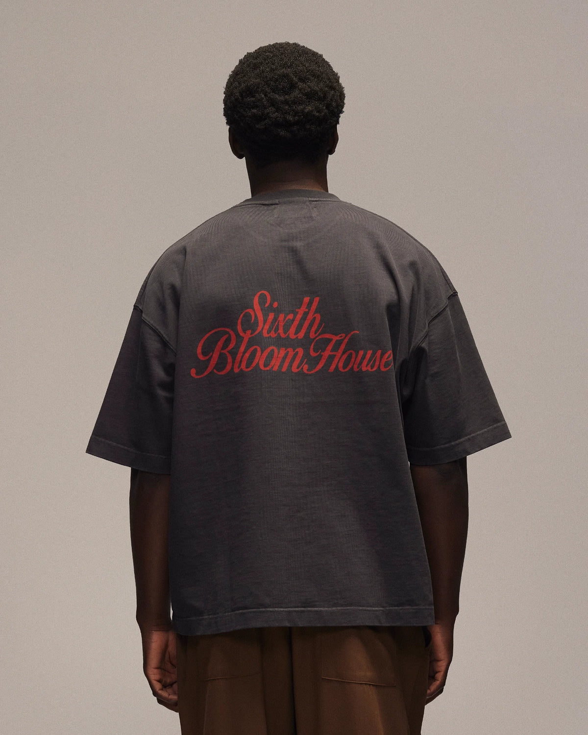 Sixth Bloom House Logo Seasonal T-Shirt Black – back view