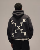 Sixth Bloom House Patchwork Hoodie Black