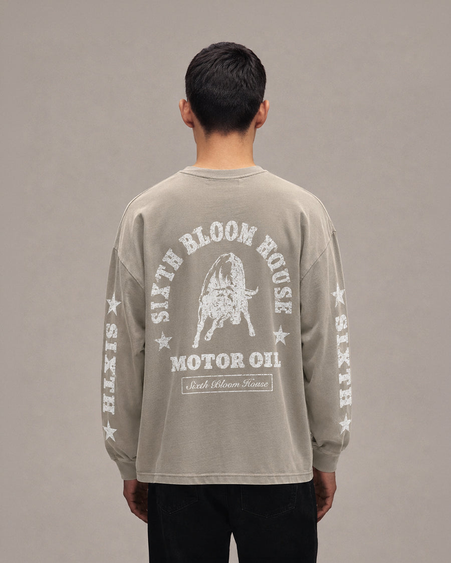 Sixth Bloom House Racing Bull Longsleeve Green worn by model