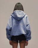 Sixth Bloom House Sixth Zip Through Hoodie Blue