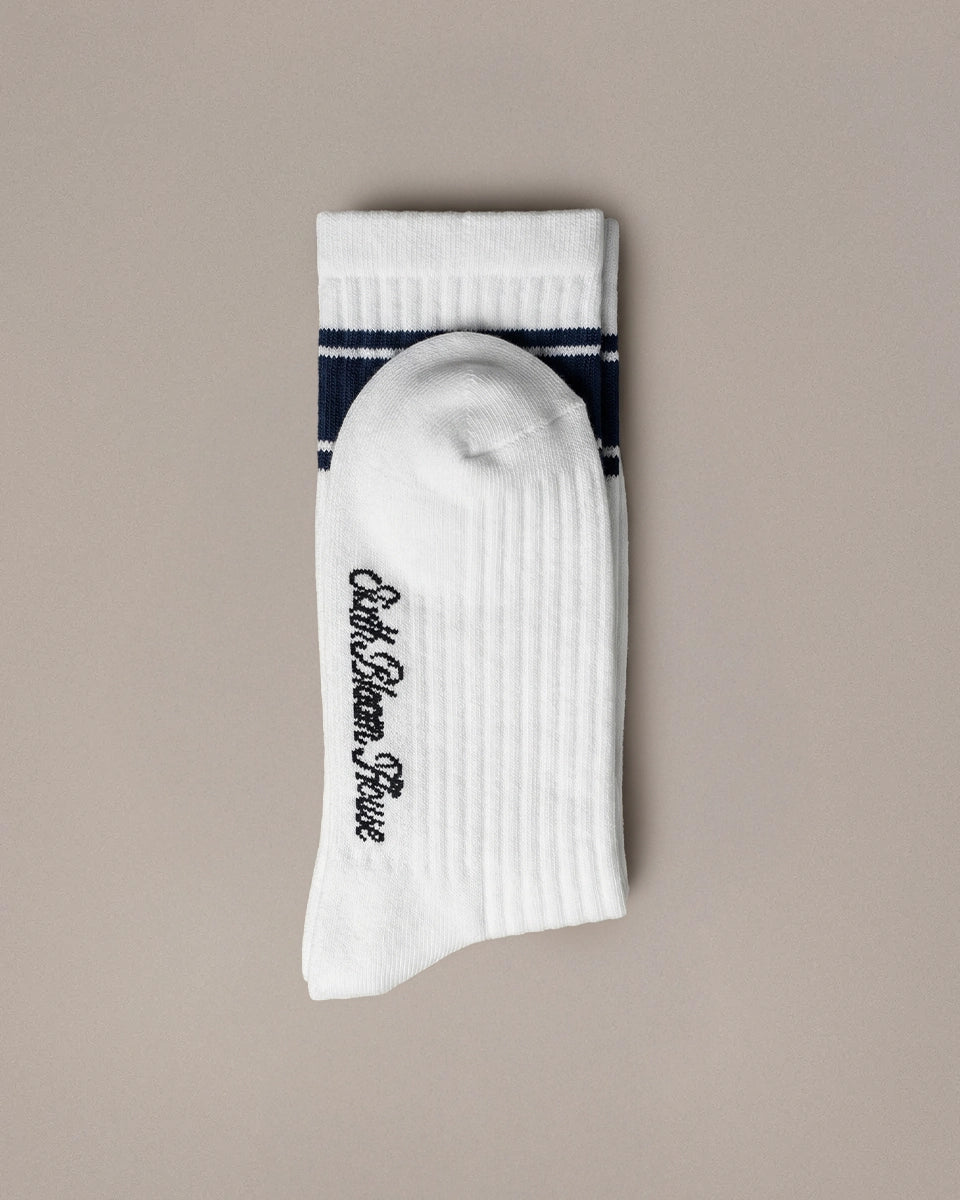 Sixth Bloom House Socks Navy – back view