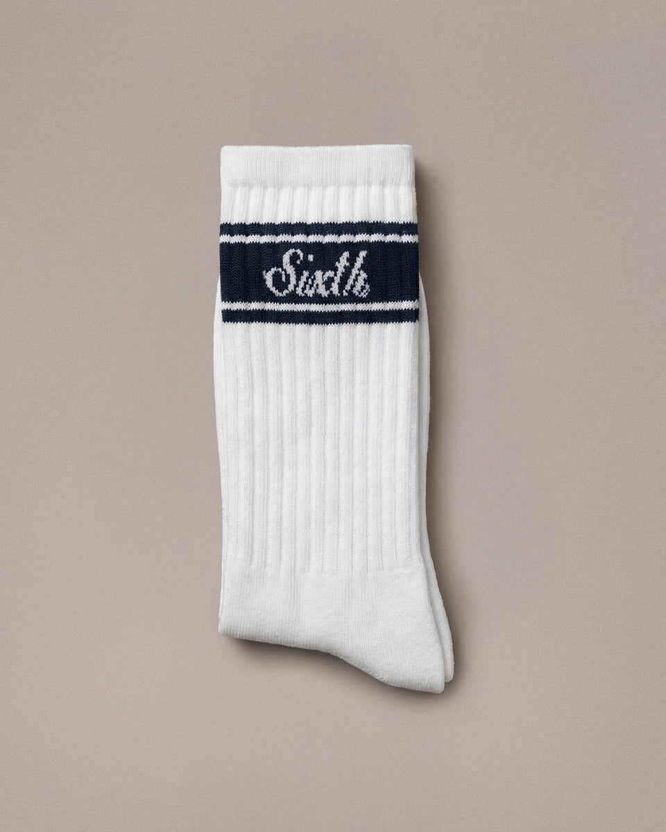 Sixth Bloom House Socks Navy – front view 2