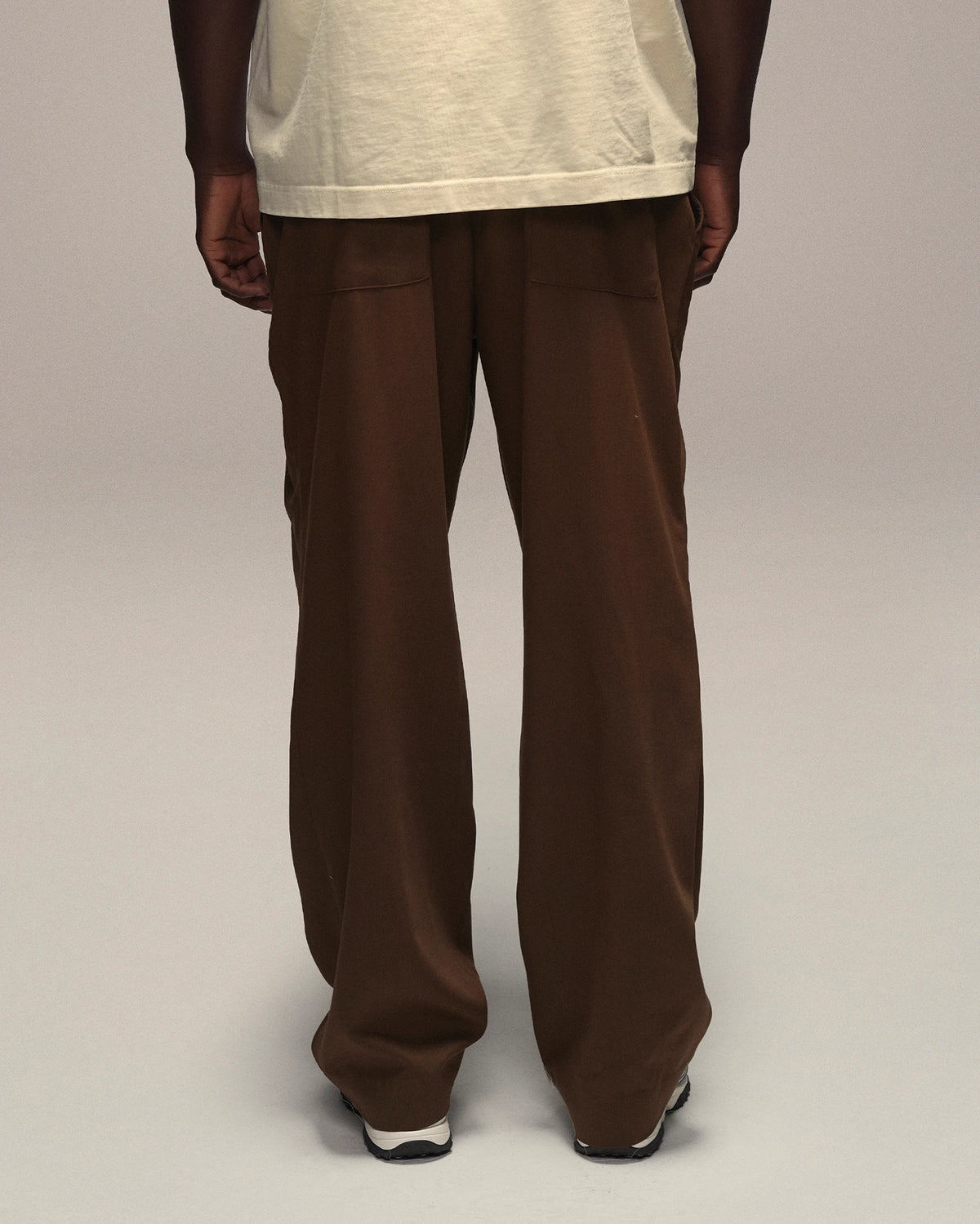 Sixth Bloom House Trouser Pleated Brown, back view