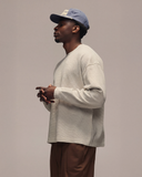 Sixth Bloom House Waffle Blank Longsleeve Grey Melange