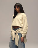 Sixth Bloom House Waffle Blank Longsleeve Off-White