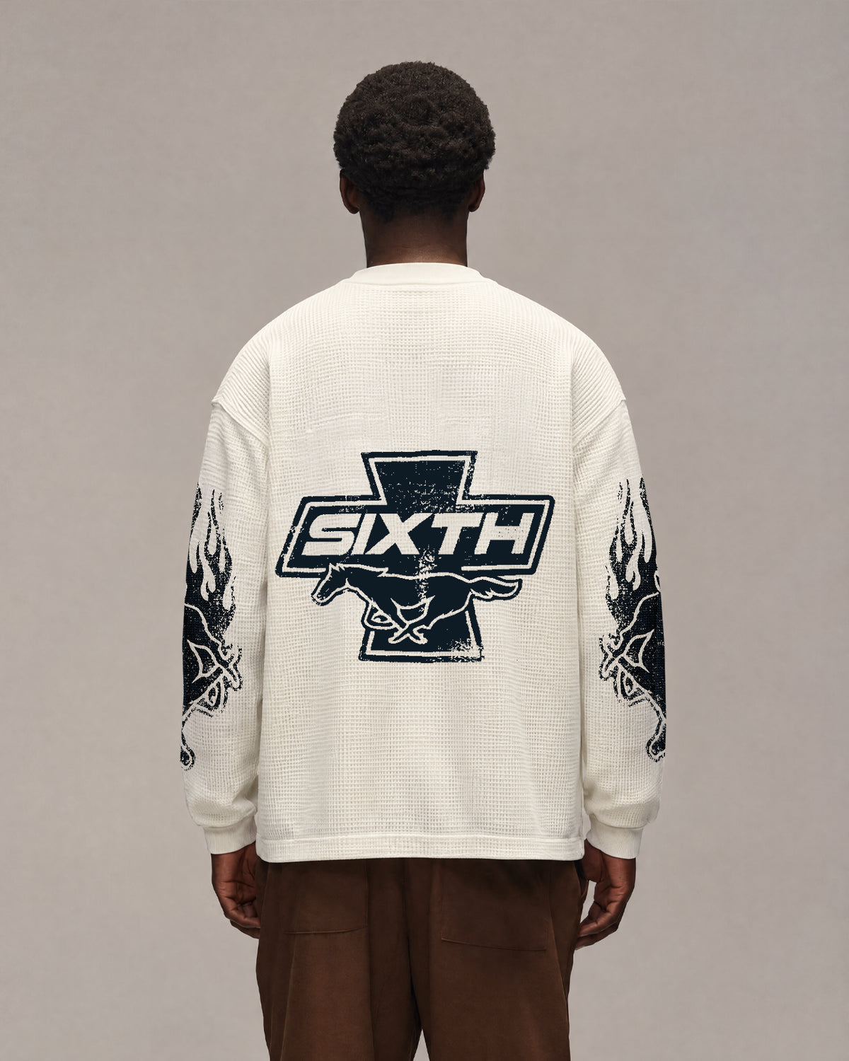Sixth Bloom House Cross Waffle Off-White – photo 2