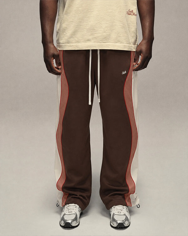 Sixth Bloom House Wavy Jogger Brown worn by model