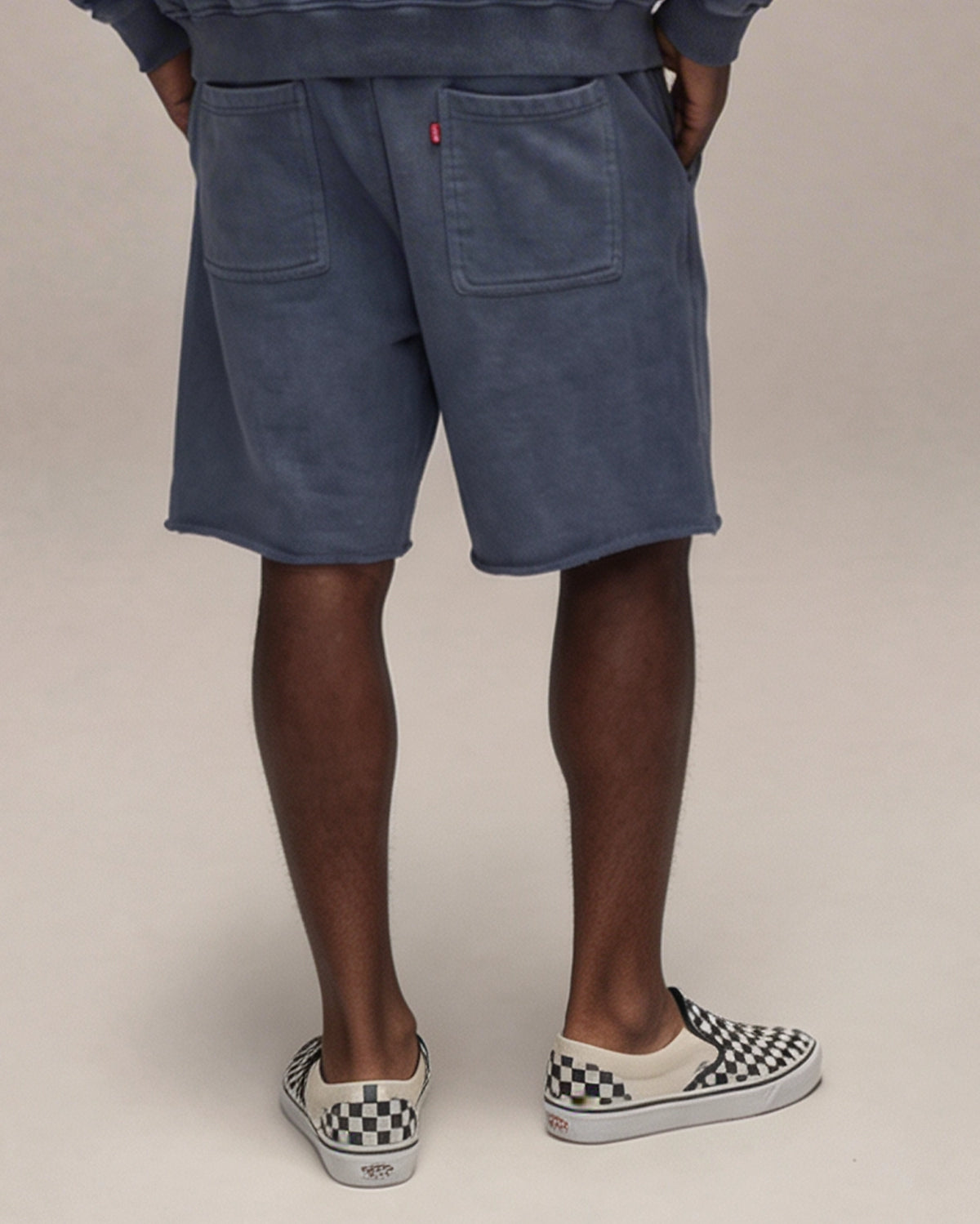 Sixth Bloom House Heavyweight Shorts Blue – back view