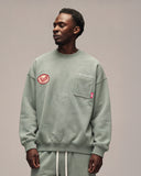 Sixth Bloom House Badge Sweater Green