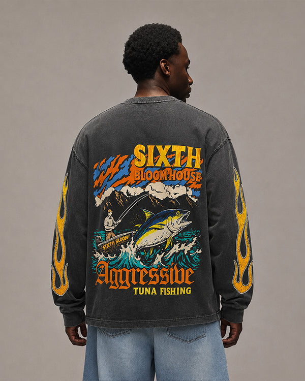 Sixth Bloom House Tuna Longsleeve Black – back view