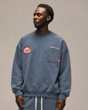 Sixth Bloom House Badge Sweater Blue