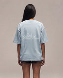 Sixth Bloom House Outline Logo Tee Blue