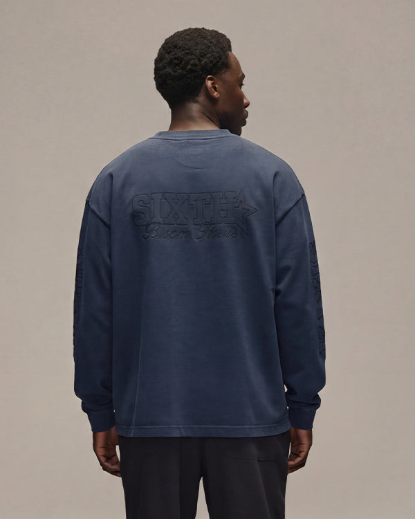 Sixth Bloom House Sixth Embro Longsleeve Navy – back view
