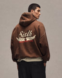 Sixth Bloom House Badge Hoodie Brown