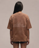 Sixth Bloom House Outline Logo Tee Brown