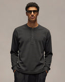 Sixth Bloom House Ribbed Henley Black