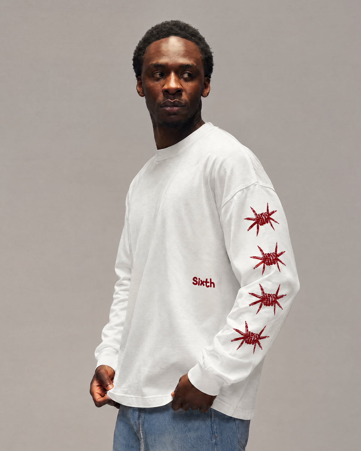 Sixth Bloom House Barbwire Longsleeve Off-White – photo 3