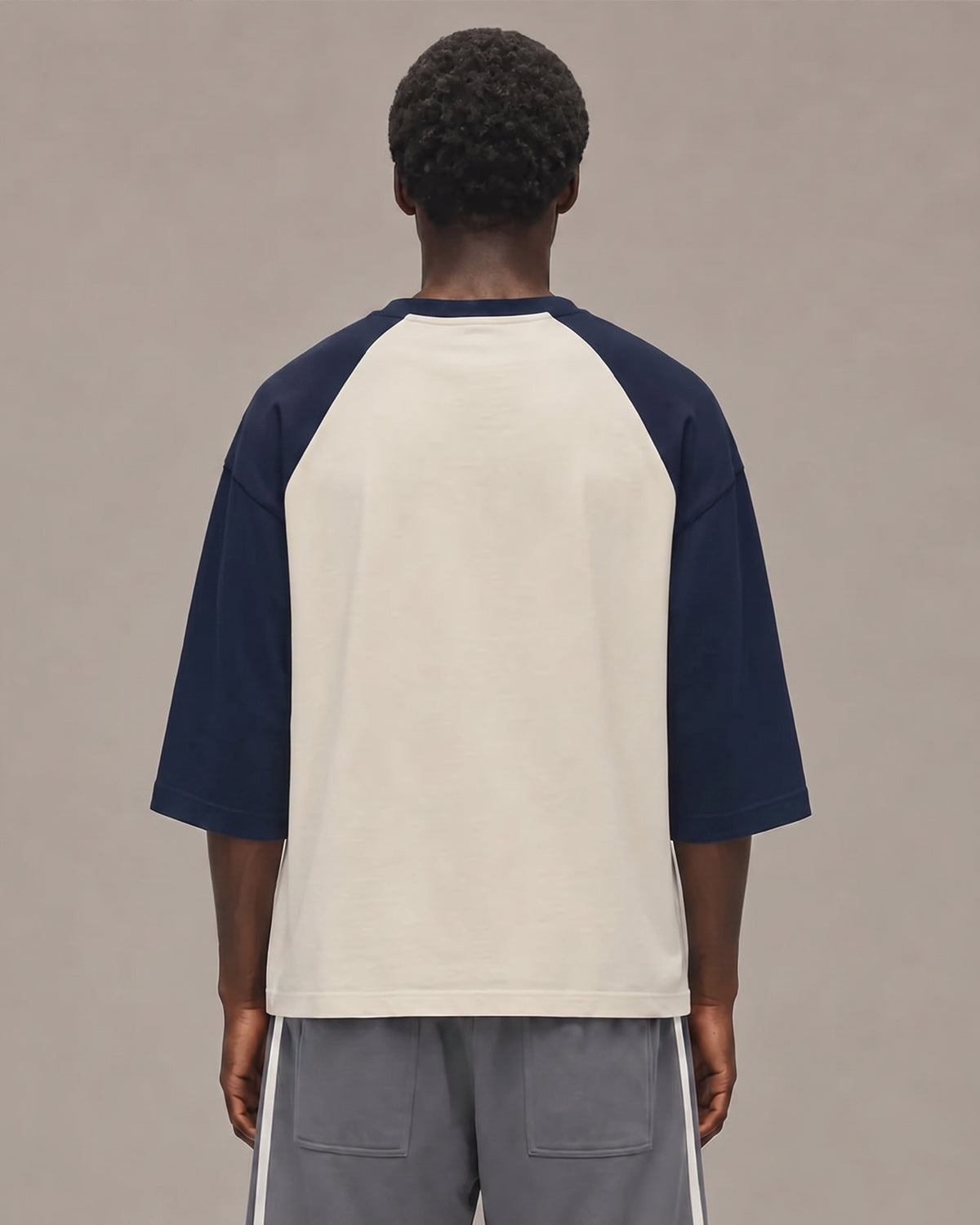 Sixth Bloom House Raglan T-Shirt Navy – back view