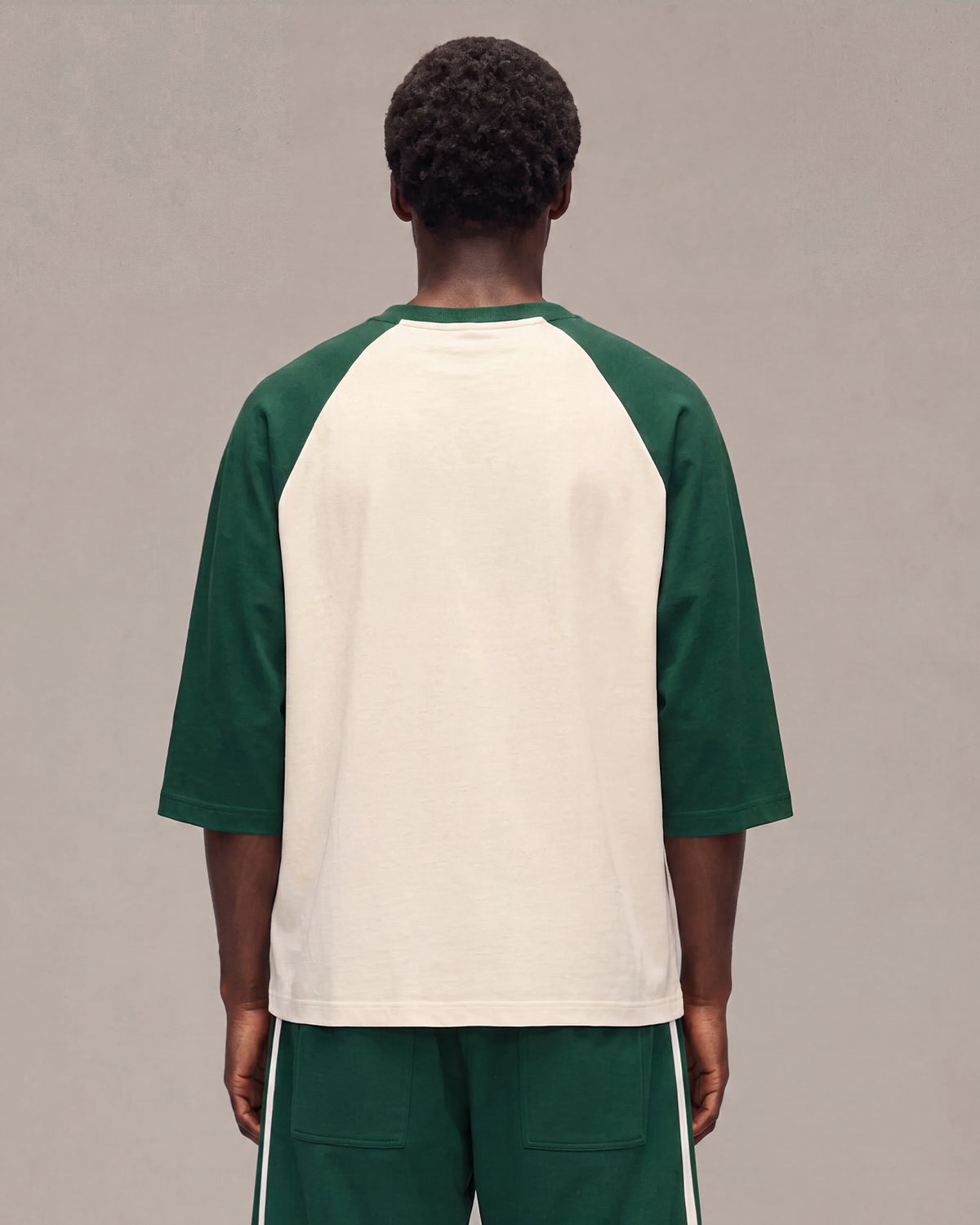 Sixth Bloom House Raglan T-Shirt Green – back view