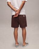 Sixth Bloom House Cotton Twill Belt Shorts Brown