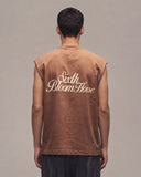 Sixth Bloom House Logo Seasonal T-Shirt Sleeveless Brown