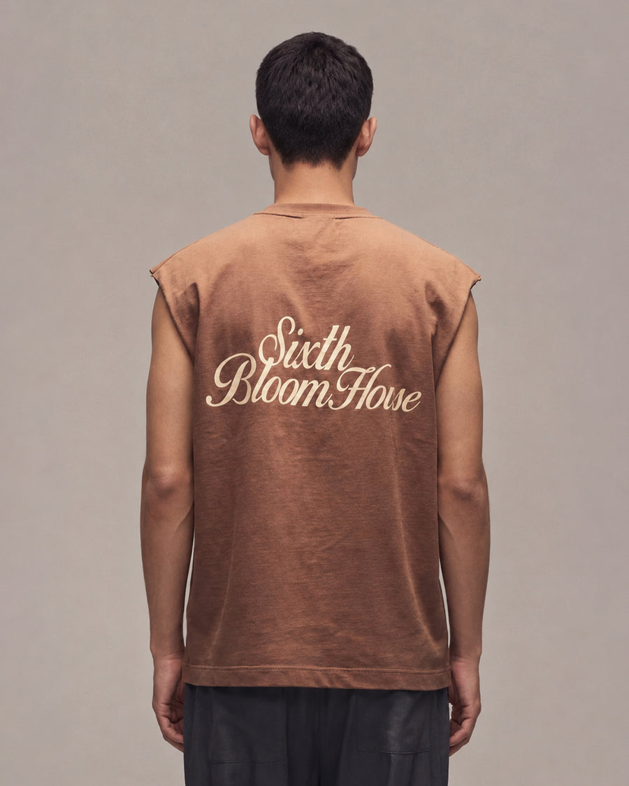 Sixth Bloom House Logo Seasonal T-Shirt Sleeveless Brown – photo 1