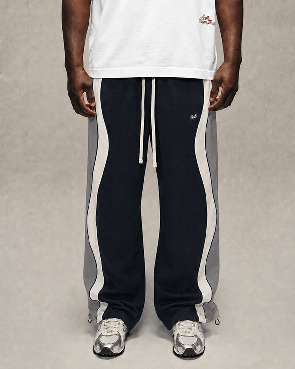 Sixth Bloom House Wavy Jogger Navy worn by model
