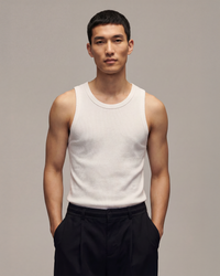 Ribbed Tank Top White